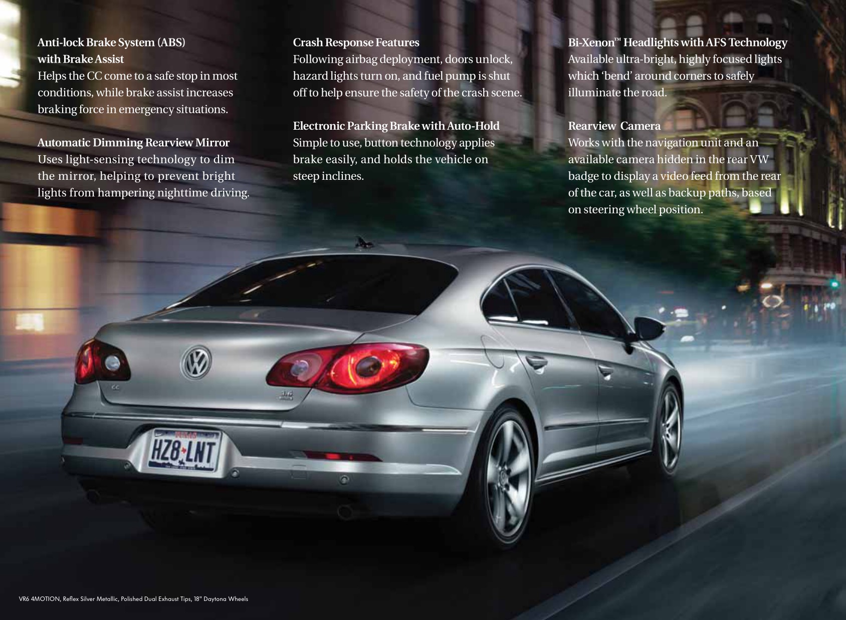 2010 VW CC Brochure Page 9